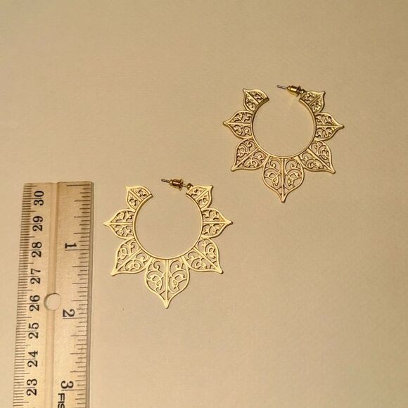 Boho hoop earrings N957 - Picture 4 of 4